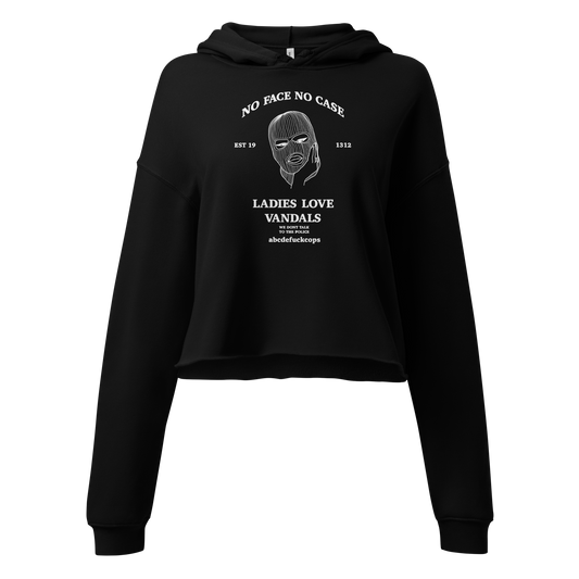 No Face No Case Crop Hoodie