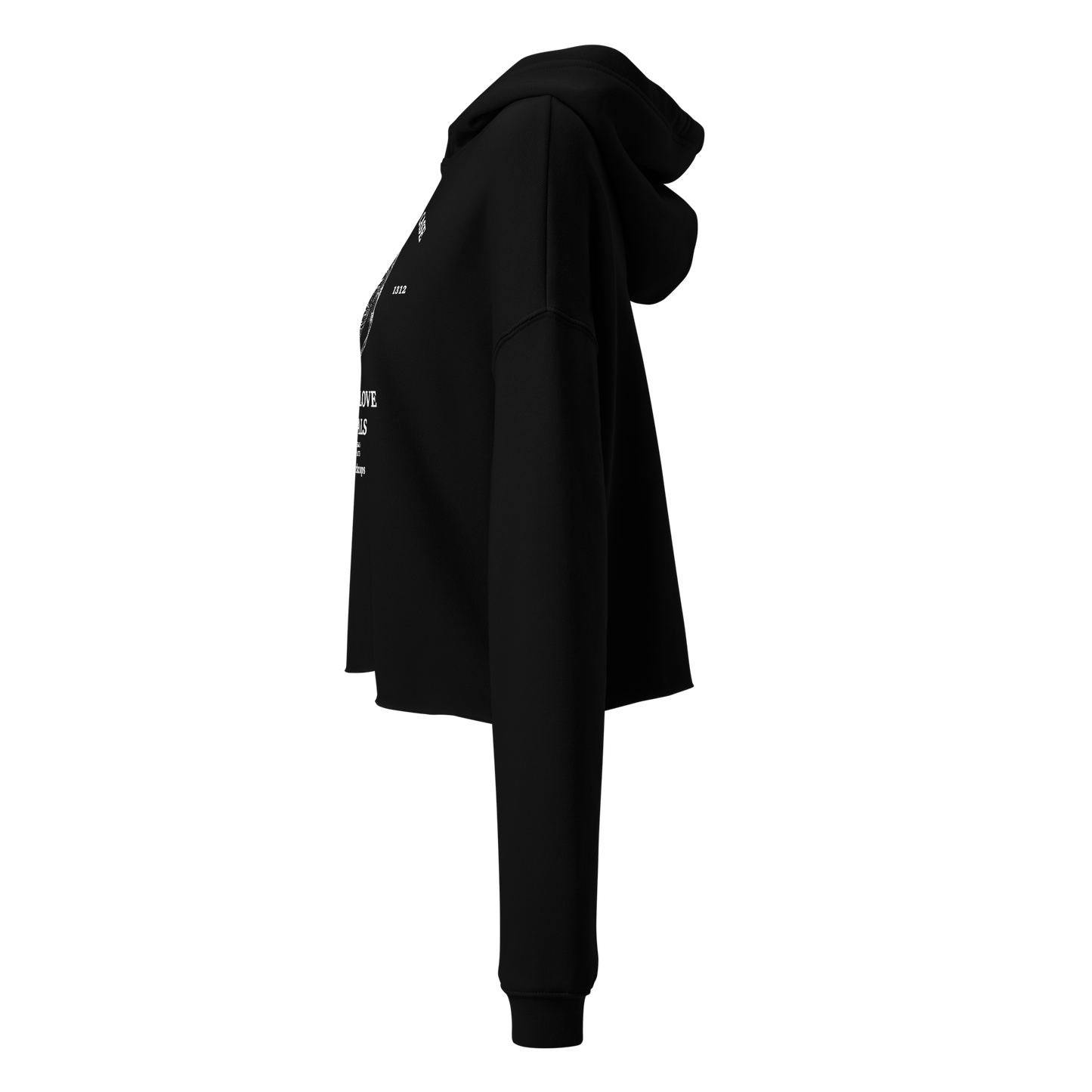 No Face No Case Crop Hoodie