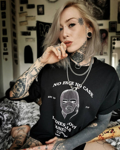 No Face No Case T-shirt (Black)
