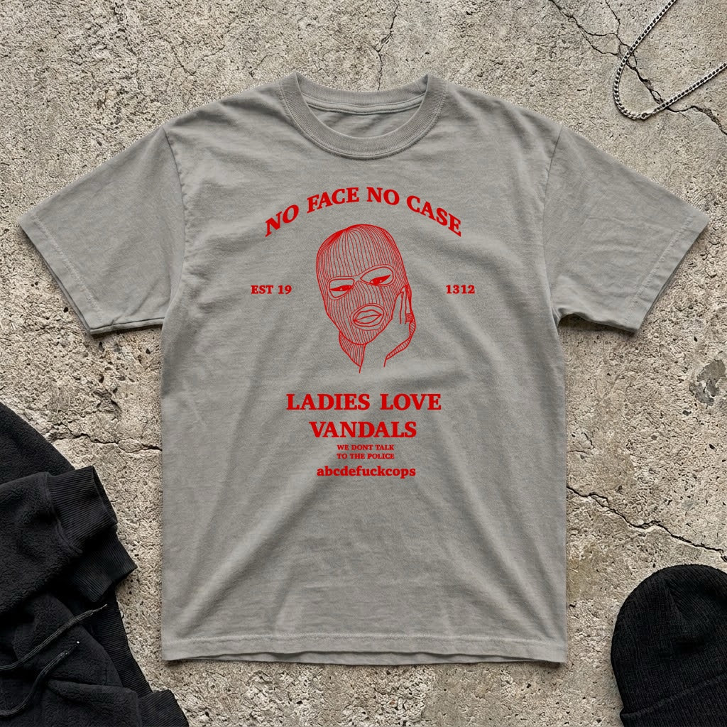 No Face No Case T-shirt (Red)