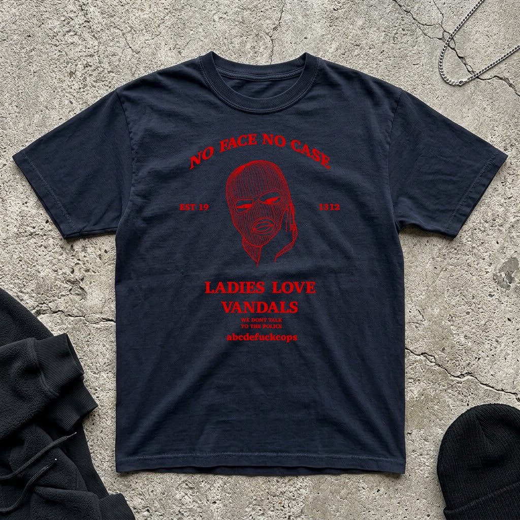 No Face No Case T-shirt (Red)