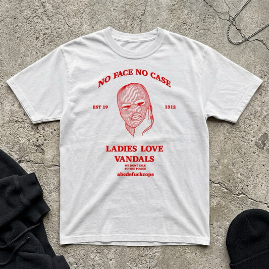 No Face No Case T-shirt (Red)